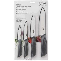 COFFRET 4 COUTEAUX CERAMIQUES ZIRCO