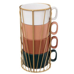 COFFRET RACK 4 MUGS 25 CL