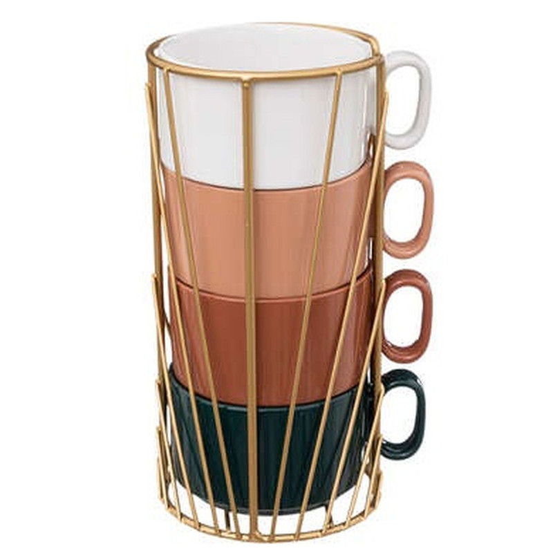 COFFRET RACK 4 MUGS 25 CL