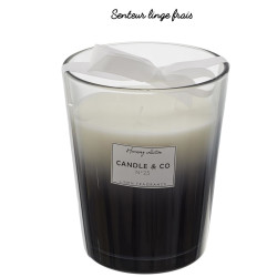 BOUGIE PARFUMEE VASE NOIR HAUTEUR 16 CM