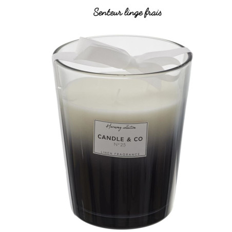 BOUGIE PARFUMEE VASE NOIR HAUTEUR 16 CM