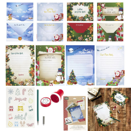 COFFRET LETTRE AU PERE NOEL A DECORER