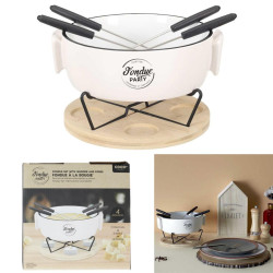 SERVICE A FONDUE CHAUFFE PLAT ET 4 PIQUES