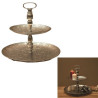 PLATEAU DECORATIF METAL DOUBLE 49 CM