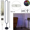 LAMPE LED OVALE SUR PIED 120 CM