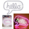 LAMPE HELLO ACRYLIQUE USB