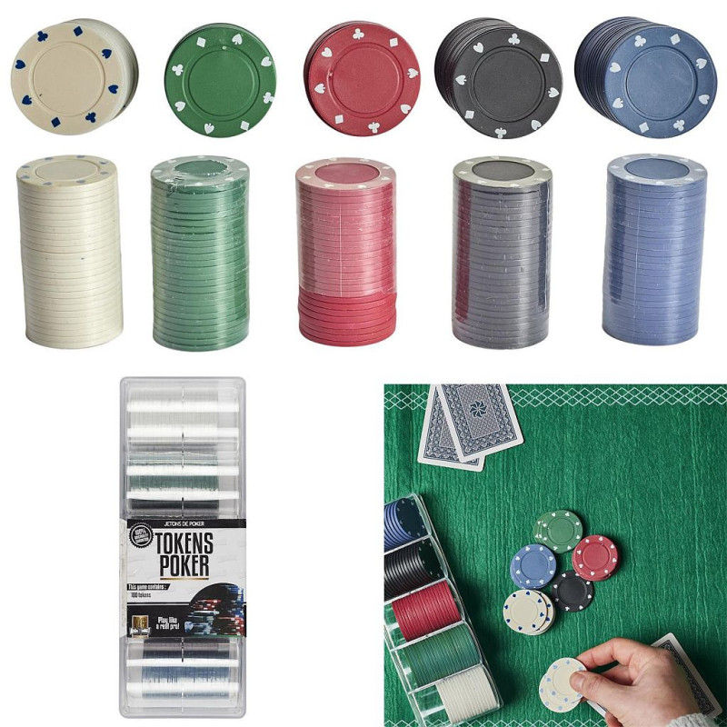BOITE DE 100 JETONS DE POKER