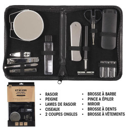 COFFRET BEAUTE HOMME 15 ACCESSOIRES