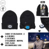 BONNET LED RECHARGEABLE USB ADULTE