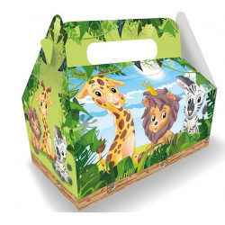 Boite menu Zoo 23*23*12 cm - Restaurant & Snacking