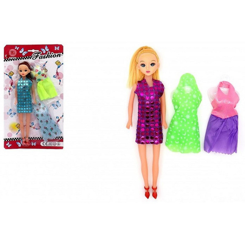 PANOPLIE POUPEE FASHION 27 CM AVEC ROBES