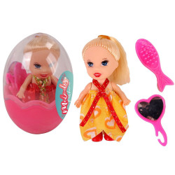 OEUF AVEC MINI POUPEE 8 CM ARTICULEE AVEC ACCESSOIRES