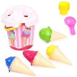 SEAU DE PLAGE GLACE 17 CM IMPRIME