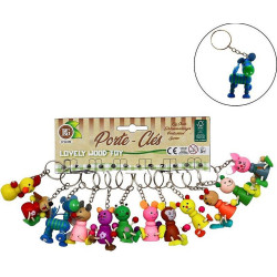 Porte-clés en bois pour professionnels : design animaux