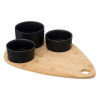 COFFRET APERITIF BAMBOU BLACK 4 PIECES