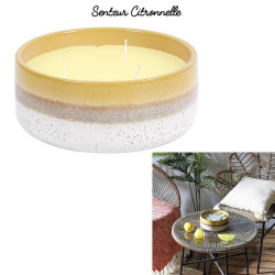 BOUGIE PARFUMEE CERAMIQUE CITRONNELLE