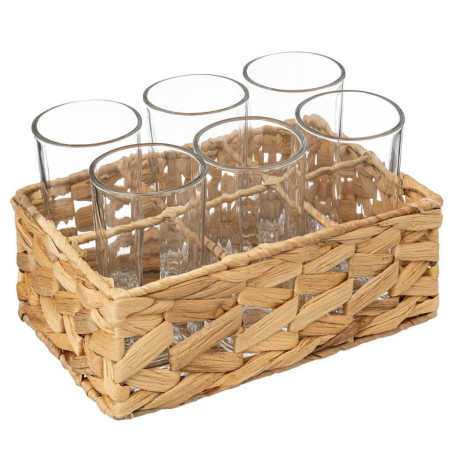COFFRET RACK NATUREL 6 GOBELETS 25 CL