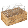 COFFRET RACK NATUREL 6 GOBELETS 25 CL