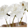 COMPOSITION 3 ROSES TISSU 23 CM
