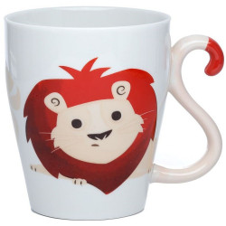 MUG ANSE DECOREE ZOONIVERSE QUEUE DE LION