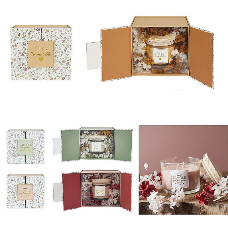 BOUGIE PARFUMEE BOITE CADEAU CADEAU POUR ELLE