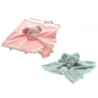 PELUCHE DOUDOU ELEPHANT ROSE ET BLEU 35 CM