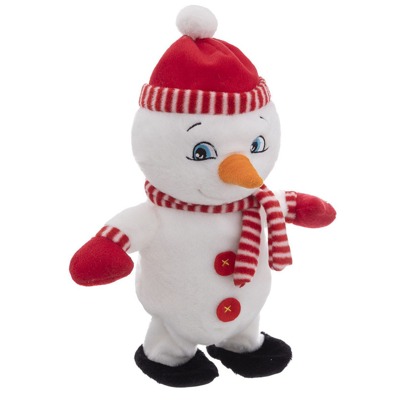 BONHOMME DE NEIGE 34 CM MOUVEMENT MUSICAL ET LUMINEUX