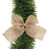 GUIRLANDE VERTE NOEUD EN TOILE DE JUTE 2.70 M