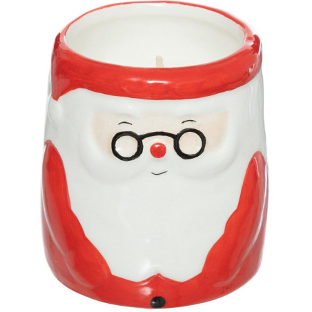 BOUGIE PARFUMEE PERE NOEL ET BONHOMME DE NEIGE 130G