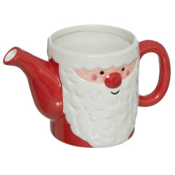 THEIERE TASSE FORME PERE NOEL HAUTEUR 18 CM