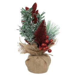 SAPIN PAILLETTES DECORE HAUTEUR 24 CM