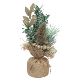SAPIN PAILLETTES DECORE HAUTEUR 24 CM