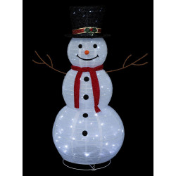 BONHOMME DE NEIGE 100 LUMIERES 120 CM INTERIEUR ET EXTERIEUR
