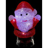 PERSONNAGE DE NOEL 16 LUMIERES 19 CM A PILES