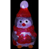 PERSONNAGE DE NOEL 16 LUMIERES 19 CM A PILES