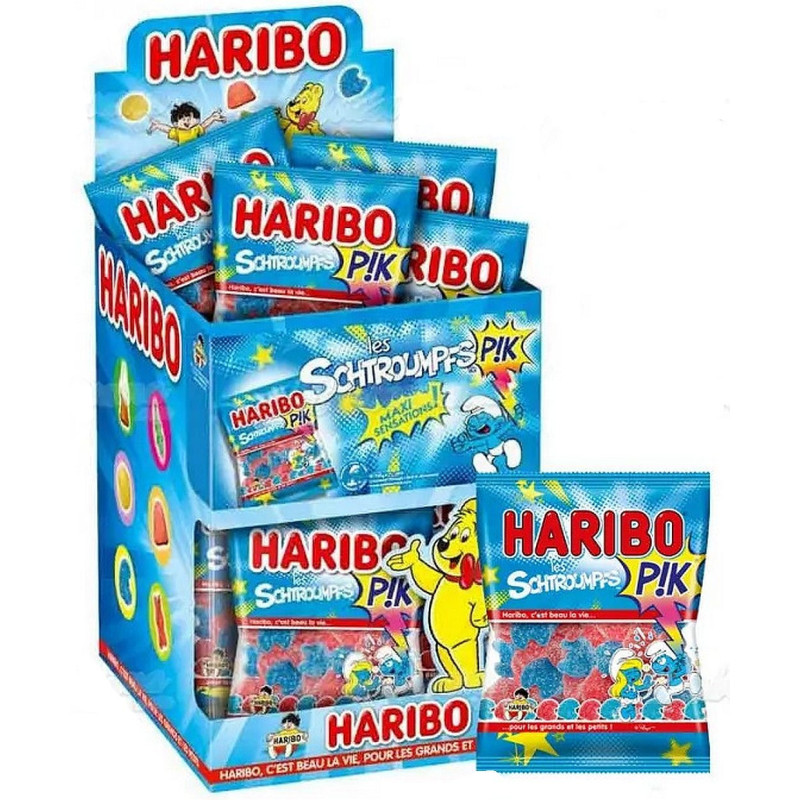 Sachet Schtroumpfs Pik Haribo 40g - Le best-seller des professionnels