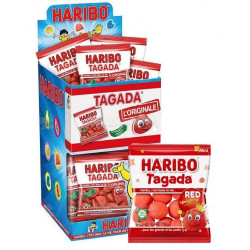 Sachet Haribo Tagada Fraise 40g - Succès garanti pour vos clients pro