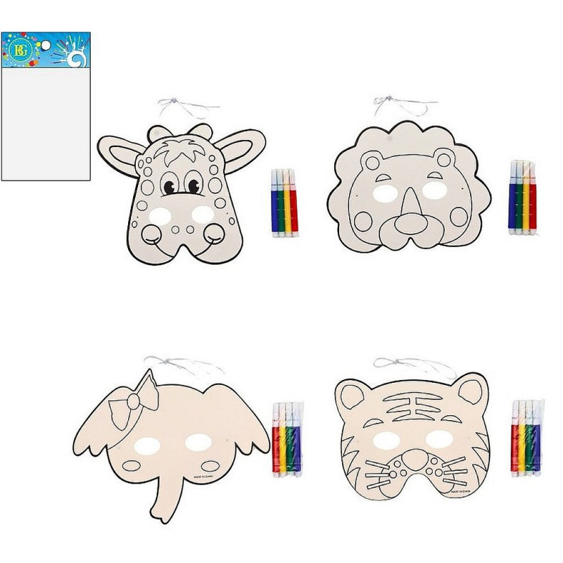 Masque Animaux Coloriage pour Professionnels - Succès Assuré !