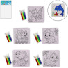 PUZZLE A COLORIER 14X14 CM AVEC FEUTRES