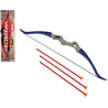 ARC INDIEN 56 CM AVEC 3 FLECHES