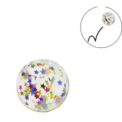 Balle Rebondissante Étoiles 3 cm SC48 - Cadeau Original pour Pro