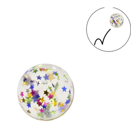Balle Rebondissante Étoiles 3 cm SC48 - Cadeau Original pour Pro