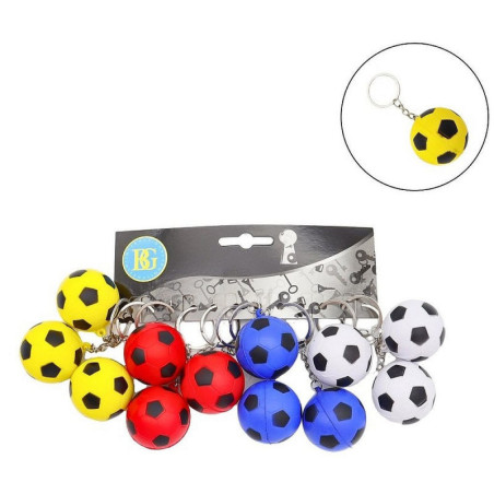 PORTE CLE BALLON DE FOOT EN MOUSSE 40 MM