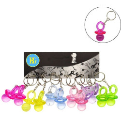 PORTE CLE TETINE 5X3 CM CRISTAL