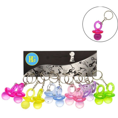 PORTE CLE TETINE 5X3 CM CRISTAL