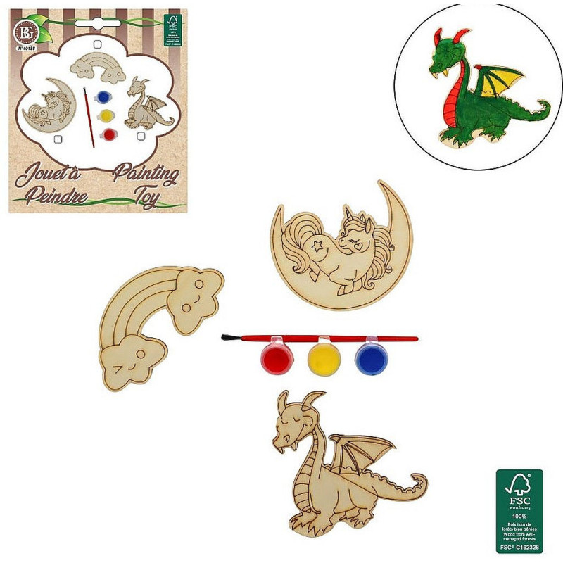 Jeu en bois pour enfant à peindre : succès garanti !