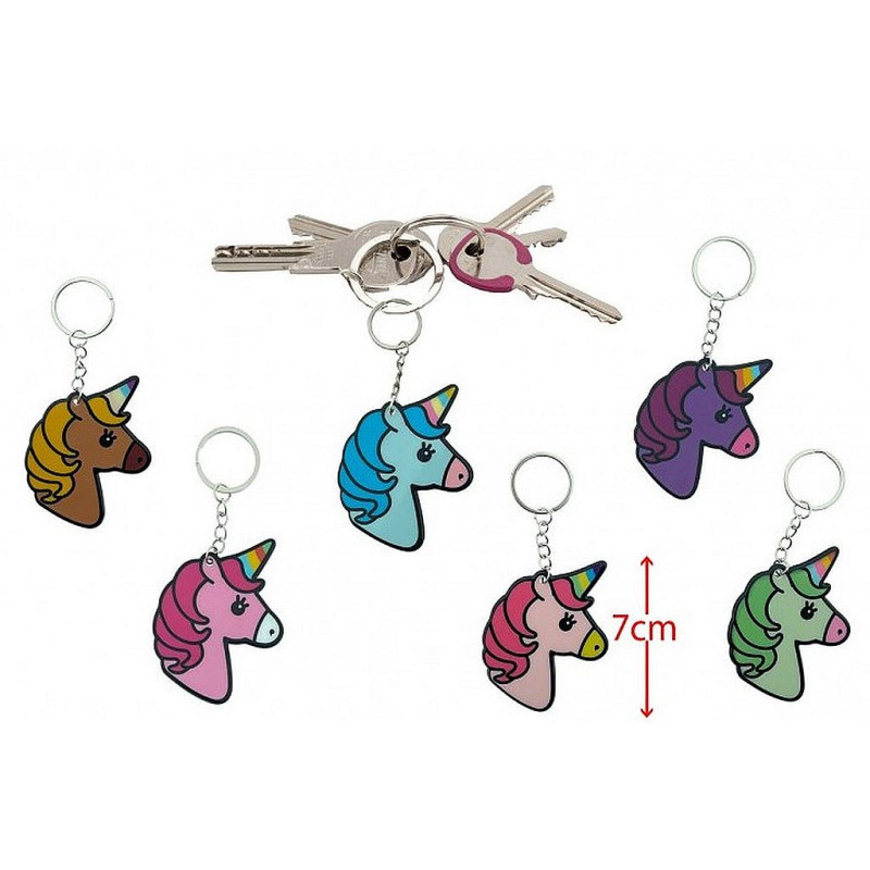 PORTE CLE  TETE DE LICORNE