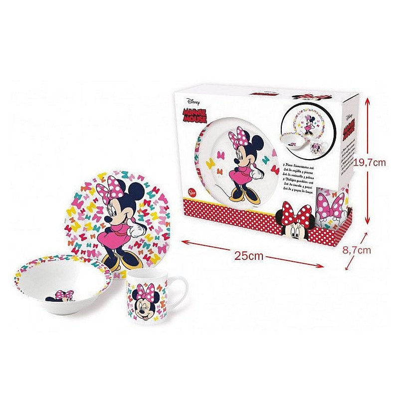 COFFRET DEJEUNER MINNIE 3 PIECES