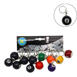 Porte clé boule de billard 3 cm - Cadeau original