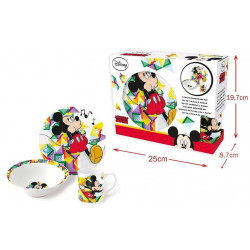 COFFRET DEJEUNER CERAMIQUE MICKEY 3 PIECES